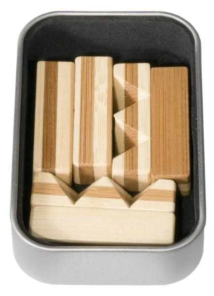 Joc logic IQ 3D Puzzle in cutie metalica Knot, Fridolin - imagine 2