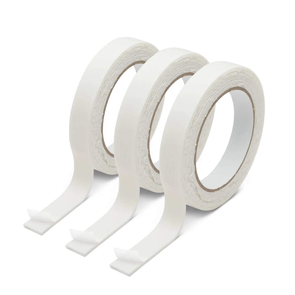 Set banda dublu adeziva din spuma 3 role 18 mm x 2.6 m, pentru fixare usoara si bricolaj