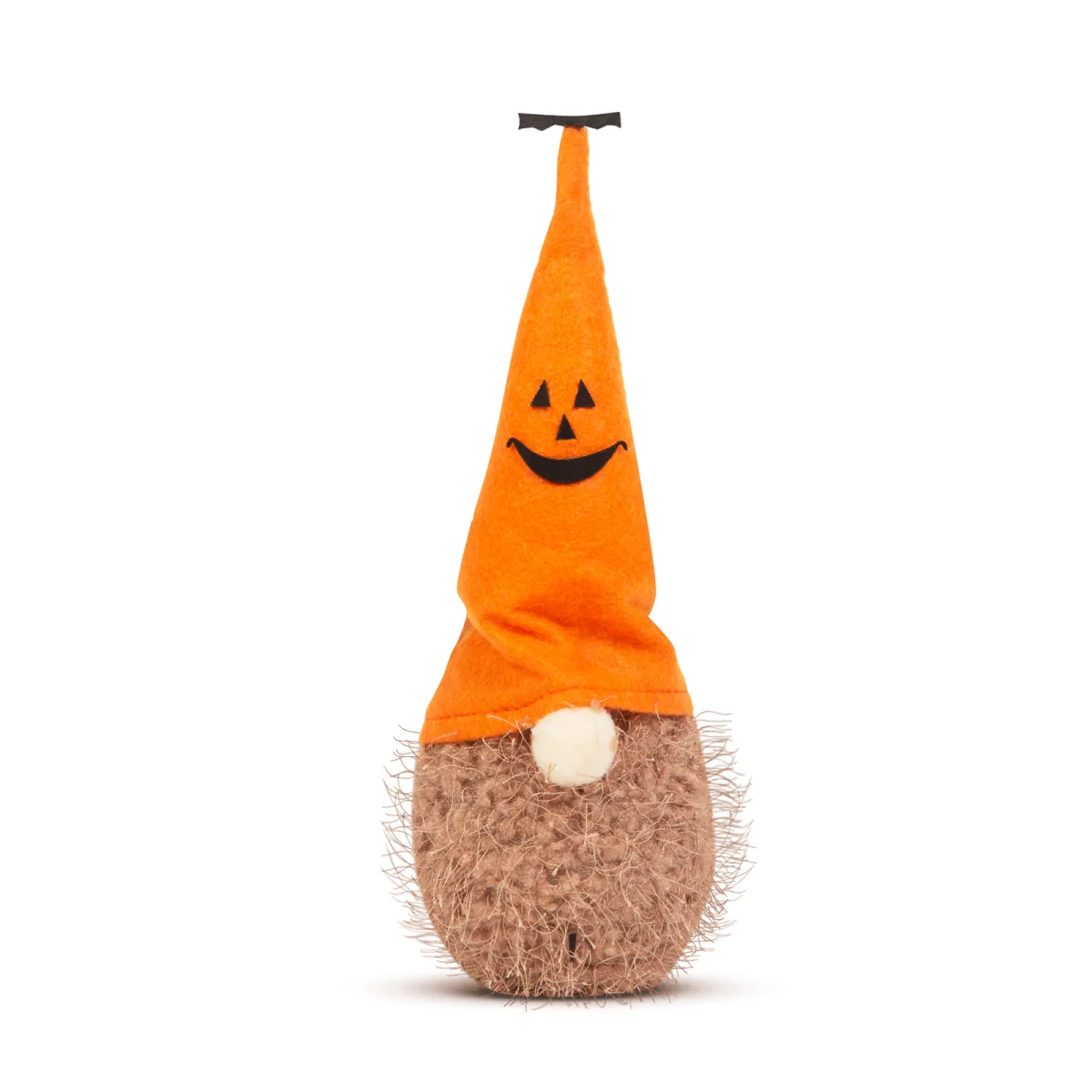 Spiridus Halloween LED 20 cm, decor luminos, textil, lumina alb cald - imagine 4