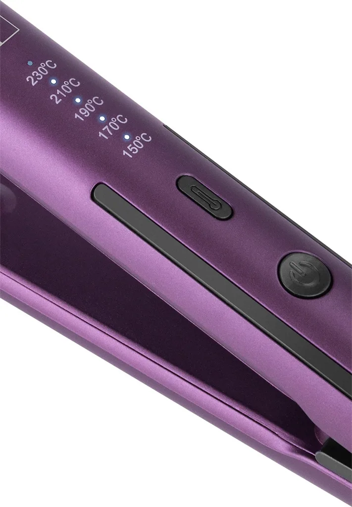 Placa de indreptat parul ECG Modifica Straight Chiara 48 W, 150-230°C, invelis ceramic, 5 niveluri de temperatura, violet - imagine 5