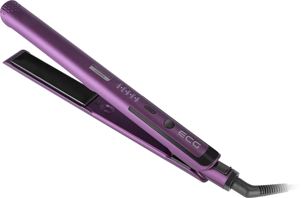 Placa de indreptat parul ECG Modifica Straight Chiara 48 W, 150-230°C, invelis ceramic, 5 niveluri de temperatura, violet - imagine 6