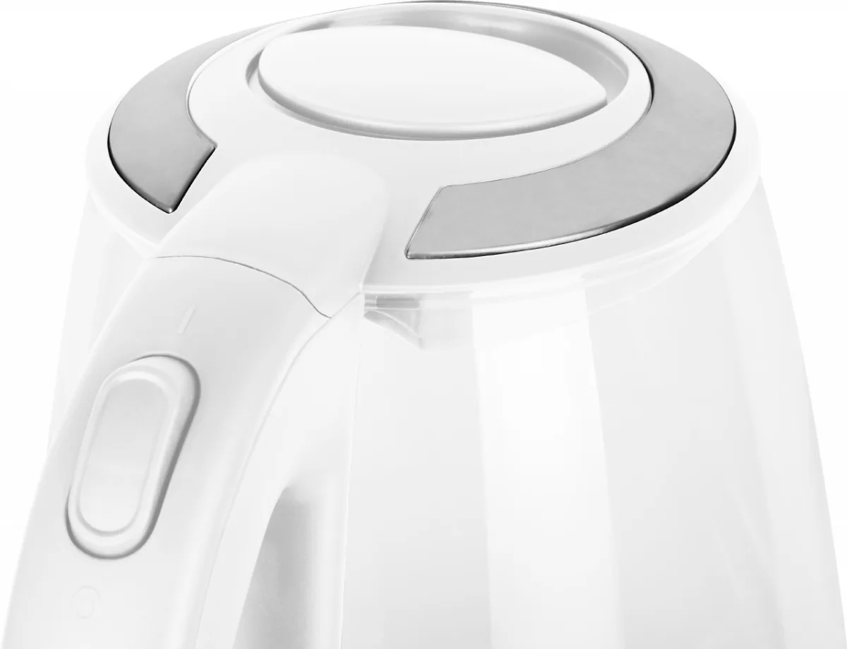 Cana electrica fierbator din sticla ECG RK 2020 alba, 2 L, 2200 W, lumina albastra de fundal - imagine 5