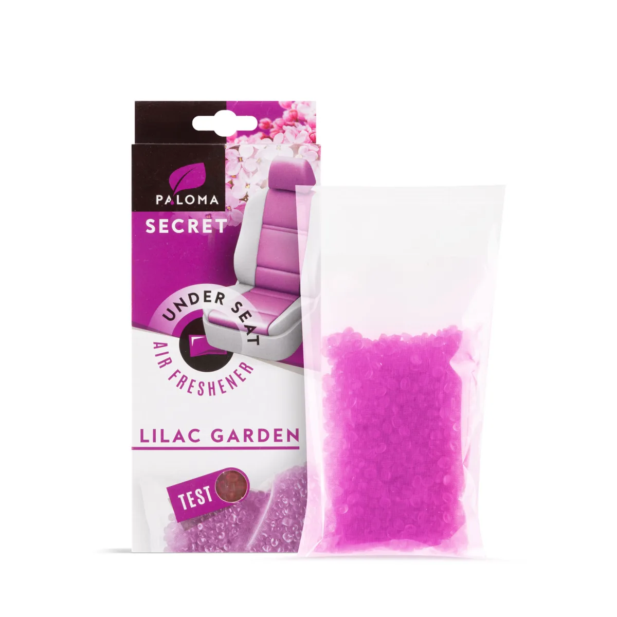 Odorizant Auto Paloma Secret Sub Scaun, Liliac Garden, 40 g