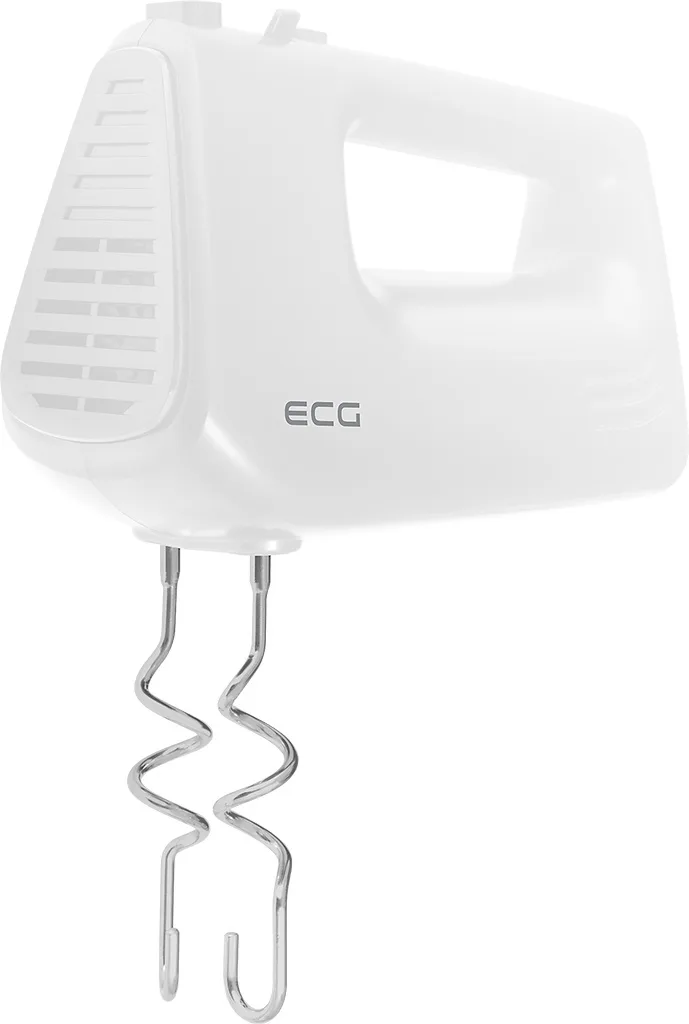 Mixer de mana ECG RS 440 White Lite, 400 W, 5 viteze, functie TURBO, 2 teluri si 2 carlige, alb - imagine 3