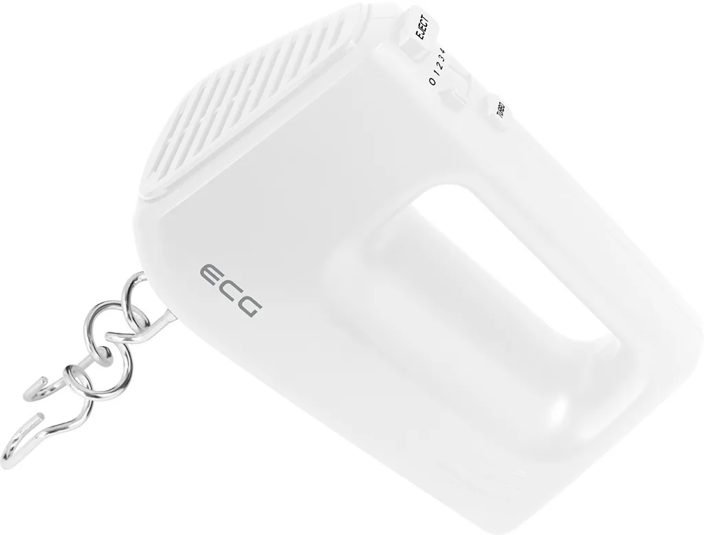 Mixer de mana ECG RS 440 White Lite, 400 W, 5 viteze, functie TURBO, 2 teluri si 2 carlige, alb - imagine 5