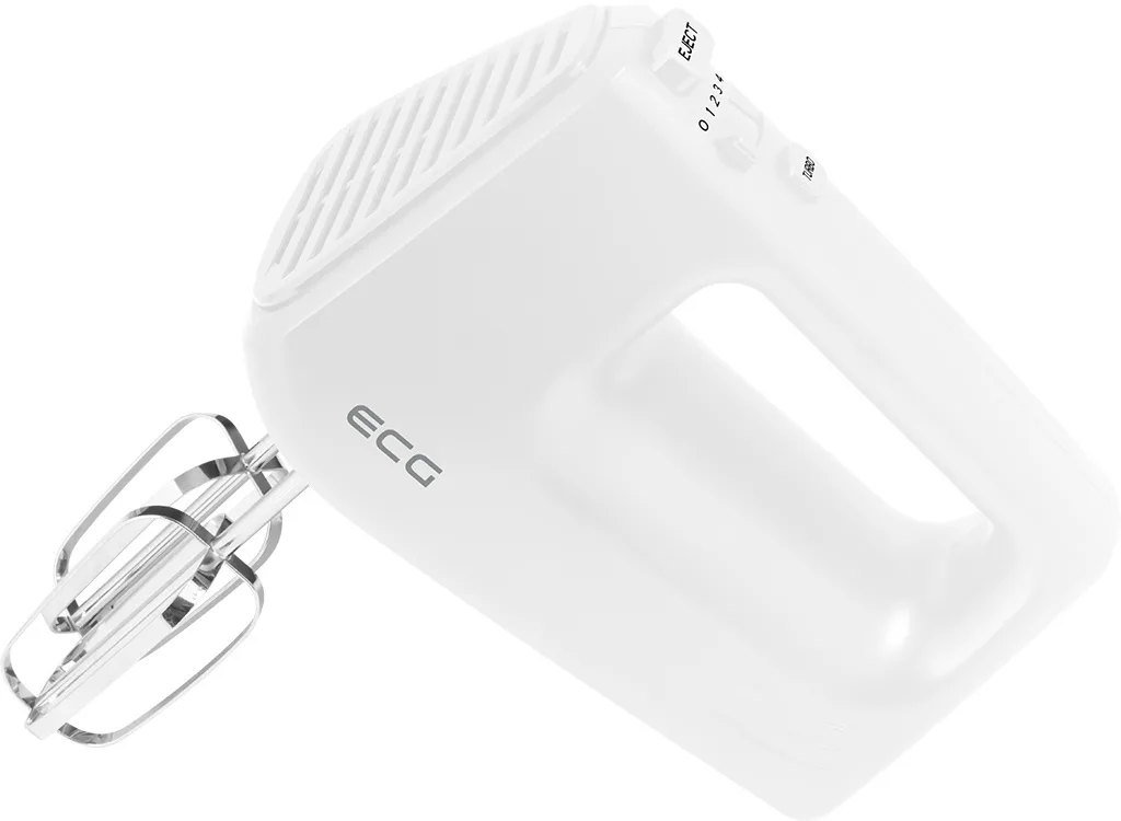 Mixer de mana ECG RS 440 White Lite, 400 W, 5 viteze, functie TURBO, 2 teluri si 2 carlige, alb - imagine 7