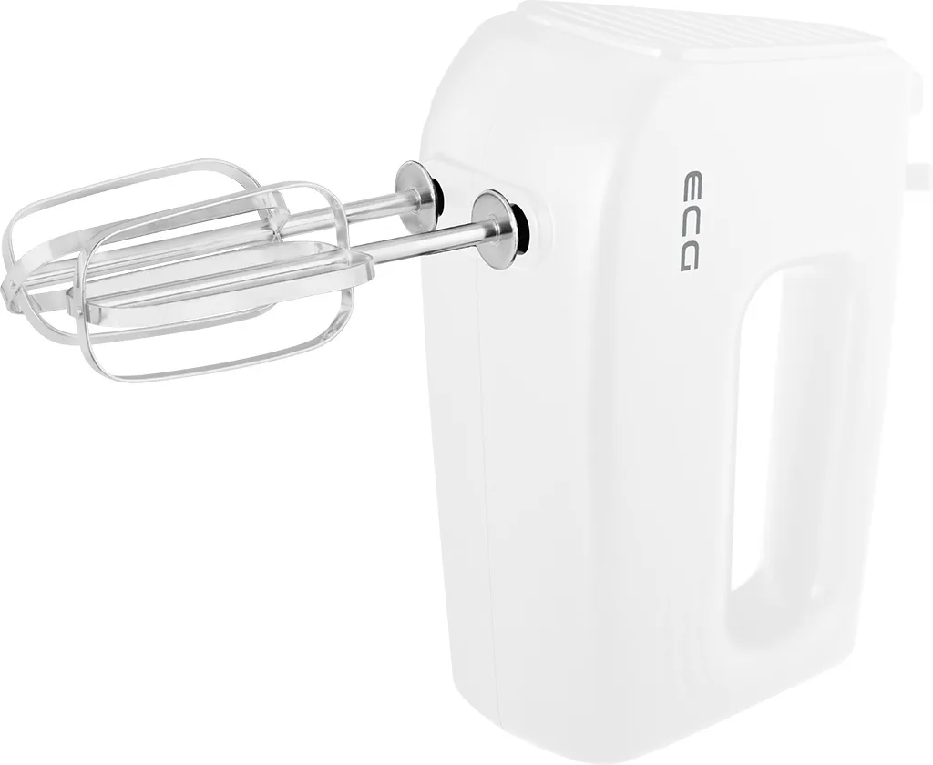 Mixer de mana ECG RS 440 White Lite, 400 W, 5 viteze, functie TURBO, 2 teluri si 2 carlige, alb - imagine 8
