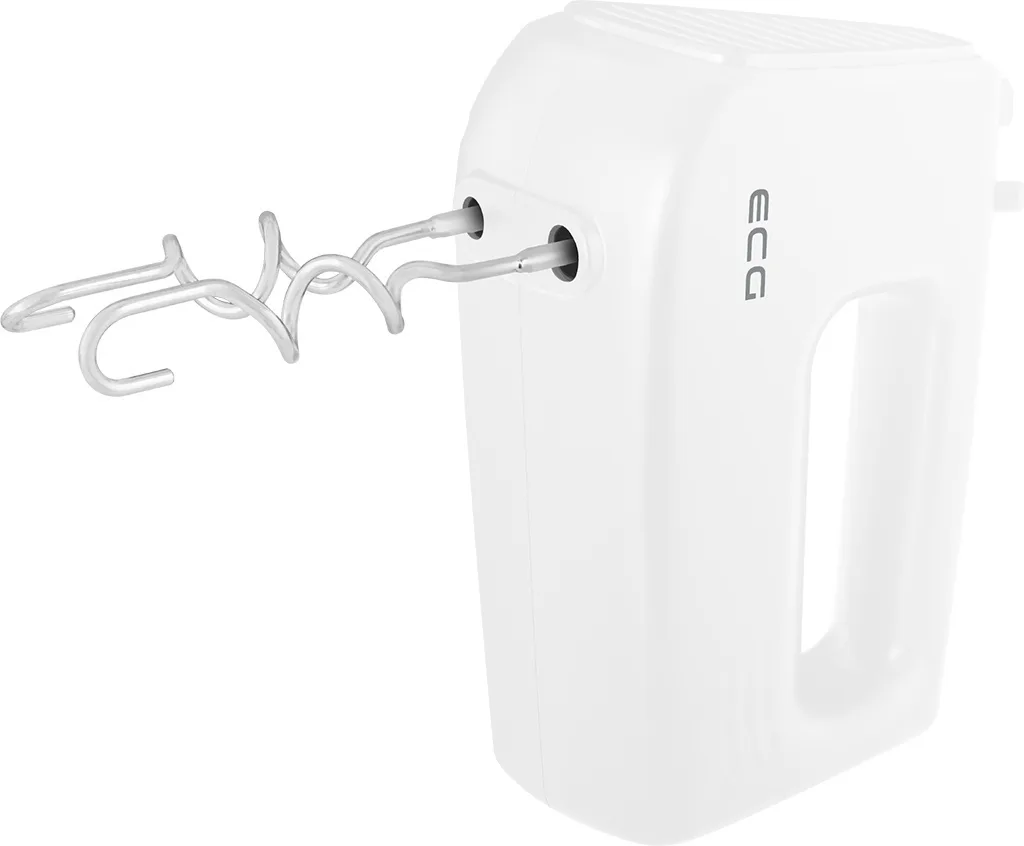 Mixer de mana ECG RS 440 White Lite, 400 W, 5 viteze, functie TURBO, 2 teluri si 2 carlige, alb - imagine 9