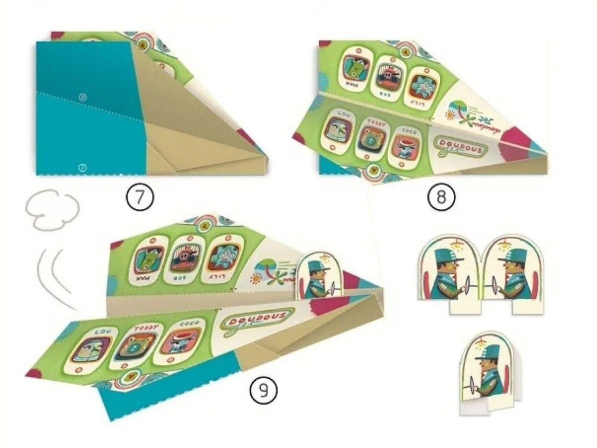 Joc creativ origami Avioane, Djeco - imagine 2