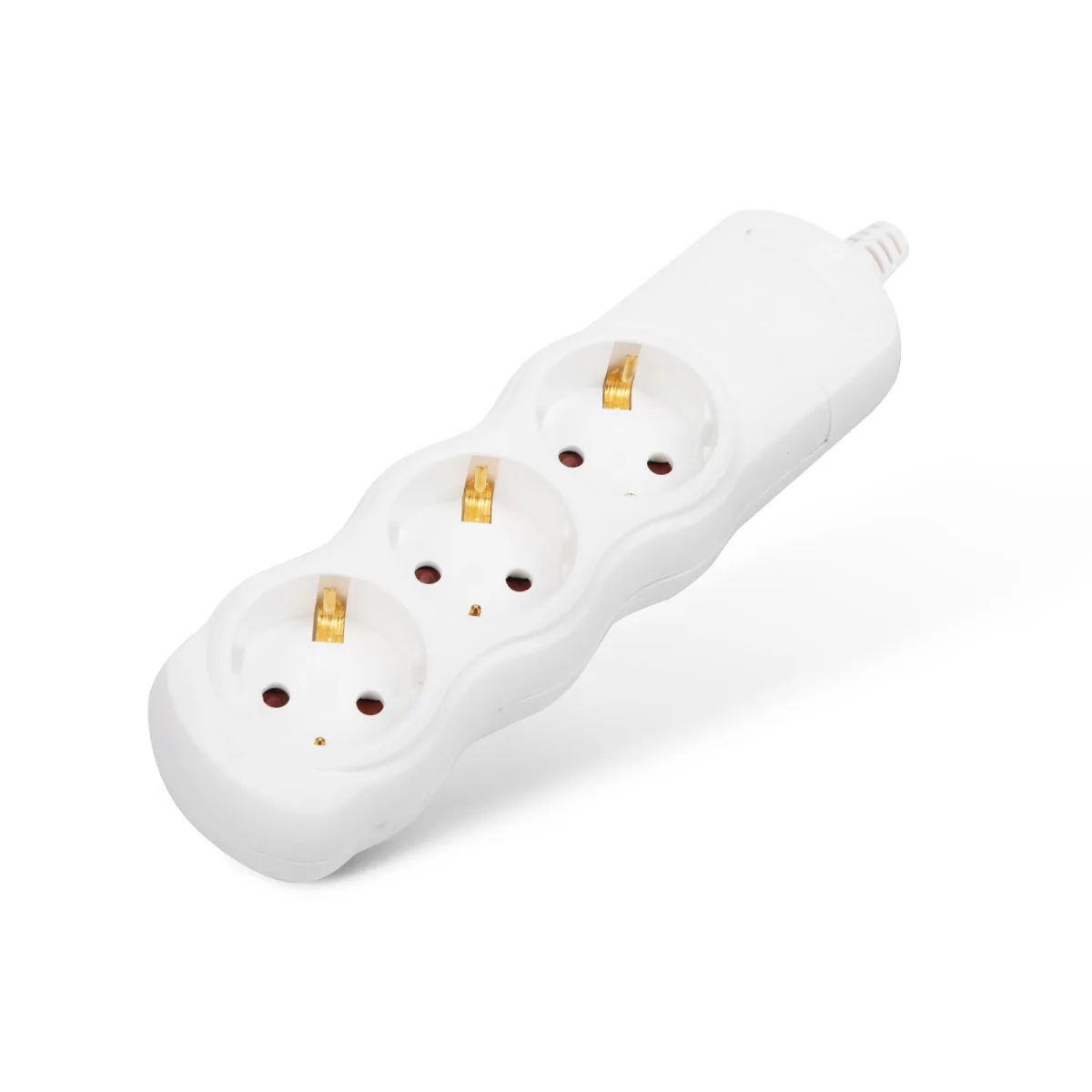 Prelungitor 3 prize Schuko fara cablu, 16A, montaj personalizat, protectie copii