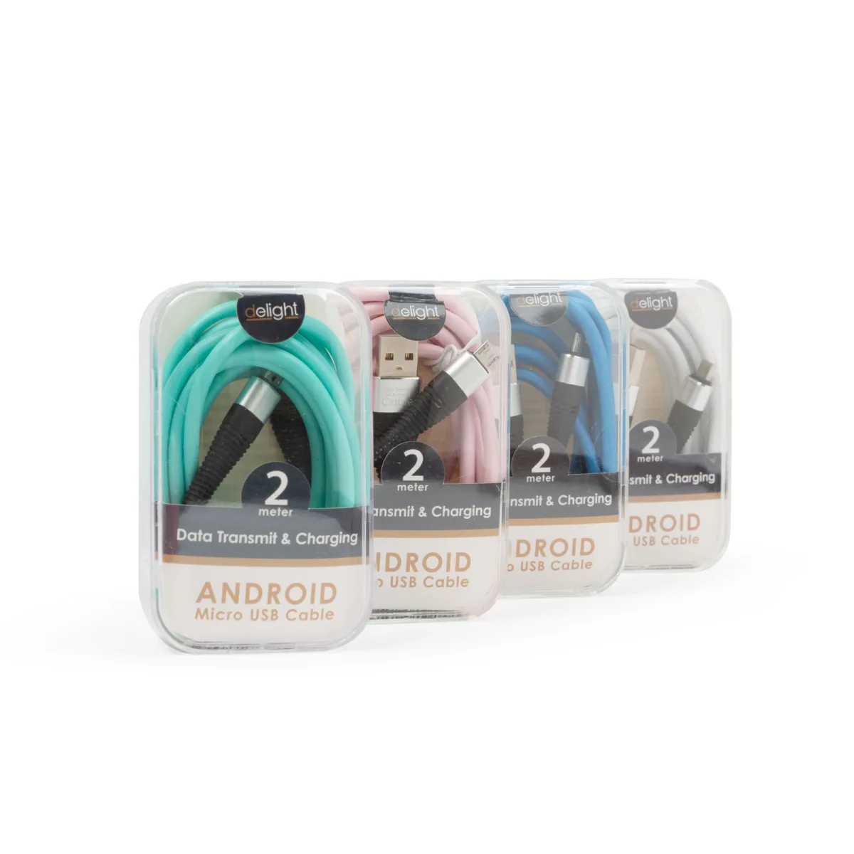 Cablu microUSB 2m silicon incarcare si transfer date 2A compatibil Android camere MP3 - imagine 6