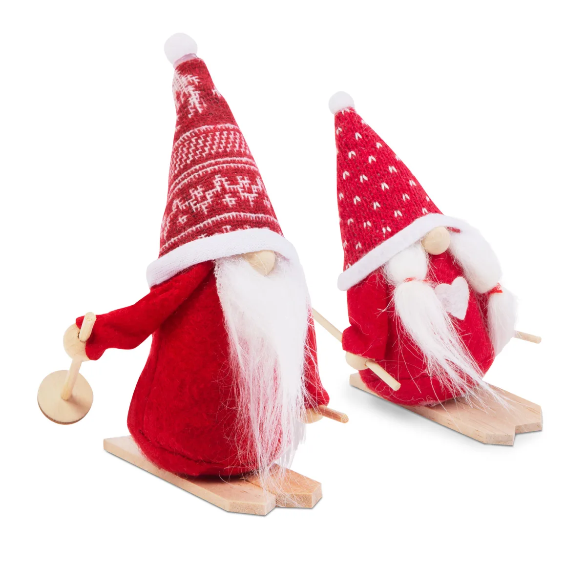 Decoratiune Craciun elf scandinav 15 cm, figurina textila, 2 modele