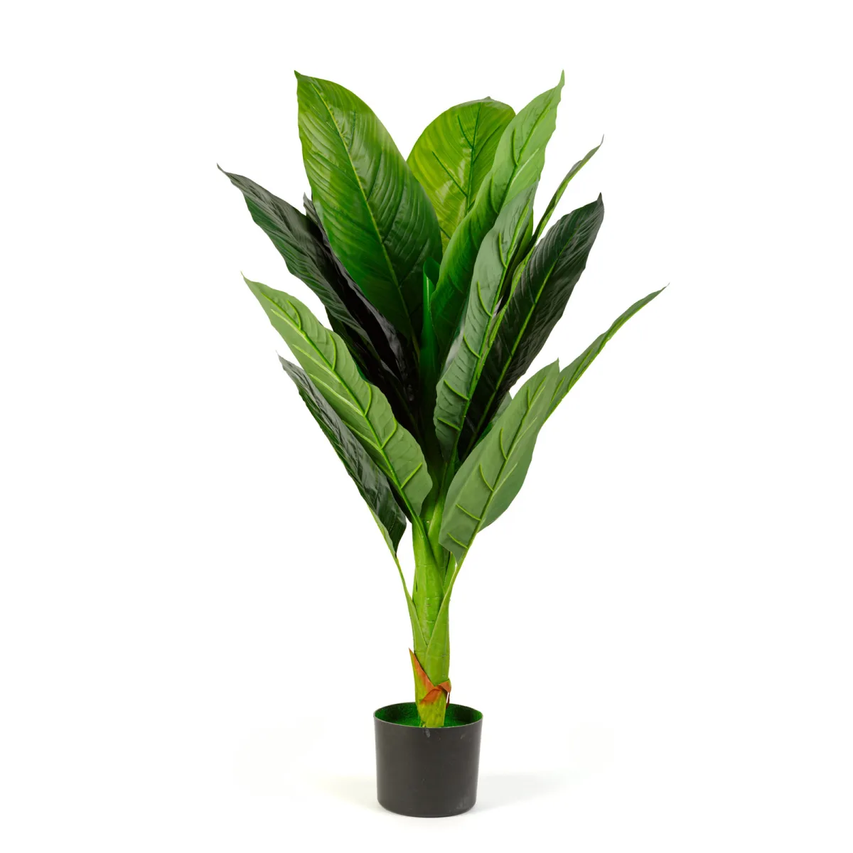 Planta artificiala colocasie 100 cm, decor verde realist pentru casa birou interior exterior - imagine 2