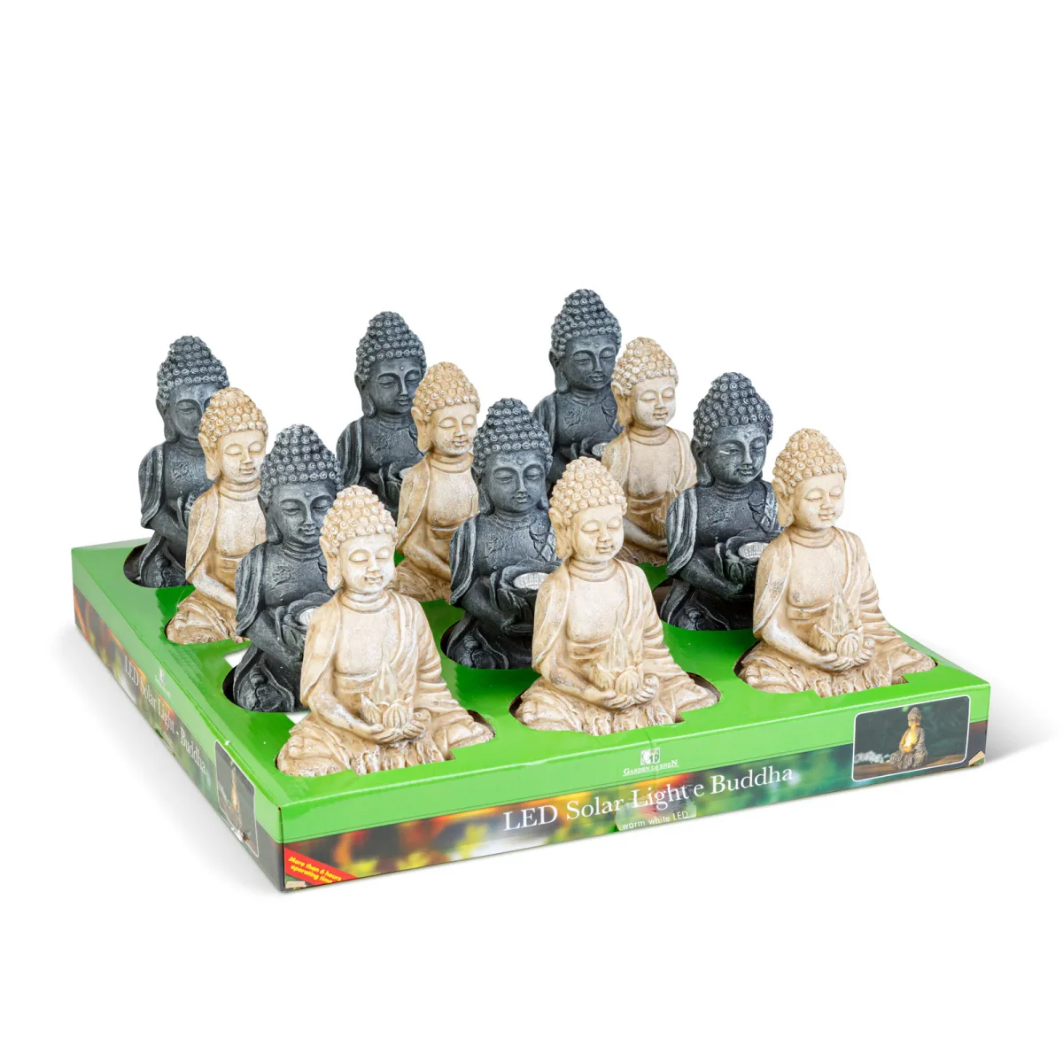 Buddha Solar - 1 LED - 12,5 x 8,5 x 19 cm - 2 tipuri - imagine 6