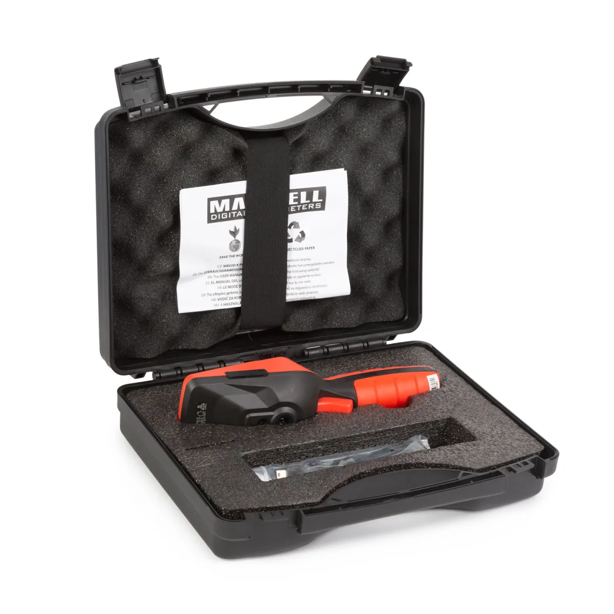 Camera termica profesionala, ecran tactil 2.8 inch, baterie 2500mAh, microSD, -30 100C, rosu/ negru - imagine 6