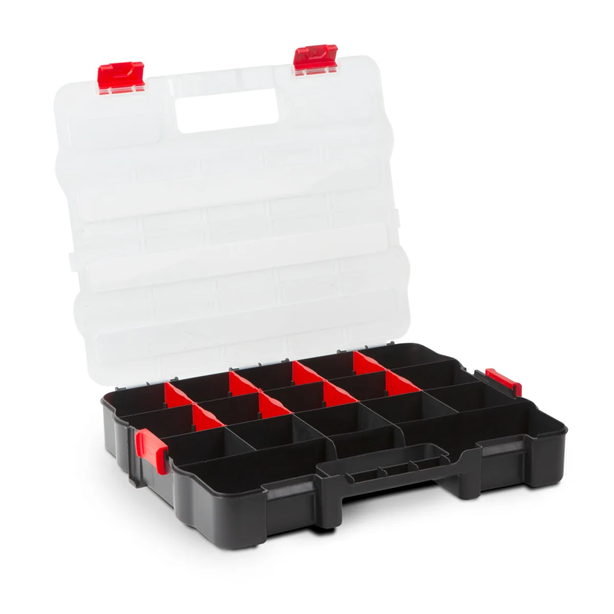 Cutie Organizatoare Stivuibila pentru Suruburi si Accesorii, 9-18 Compartimente, 310x389x67 mm - imagine 2