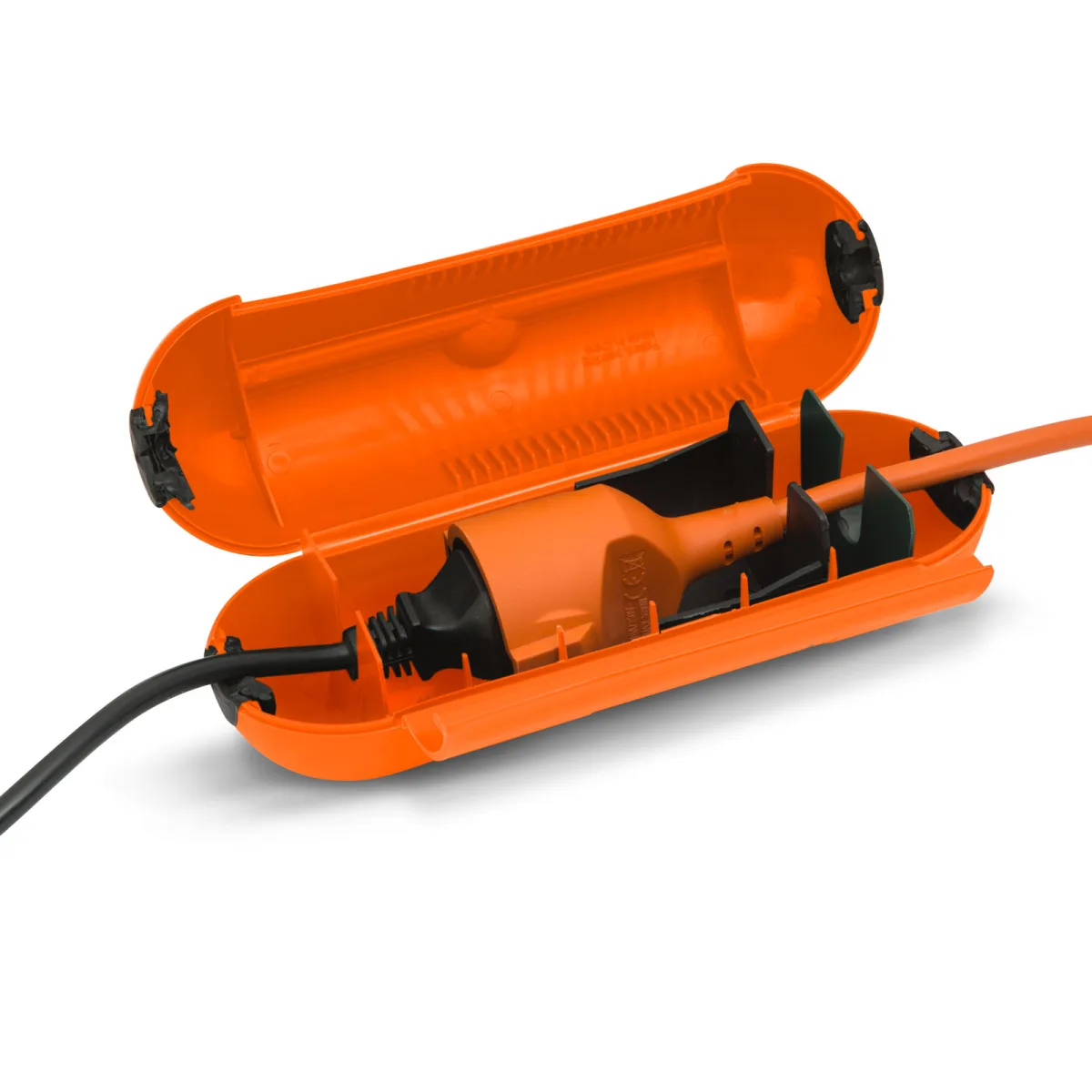 Protectie conector prelungitor exterior, capsula impermeabila IP44, protectie cabluri si prize electrice - imagine 2