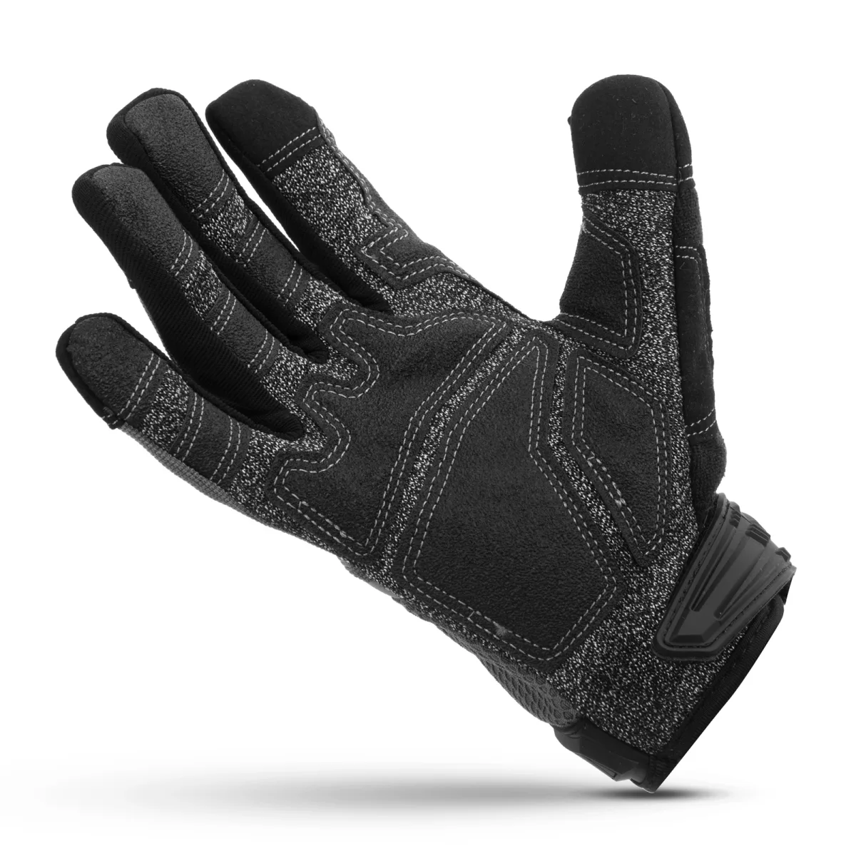 Manusi protectie XL rezistente la taiere cu Kevlar si varfuri tactile, standard EN388 2442E - imagine 3