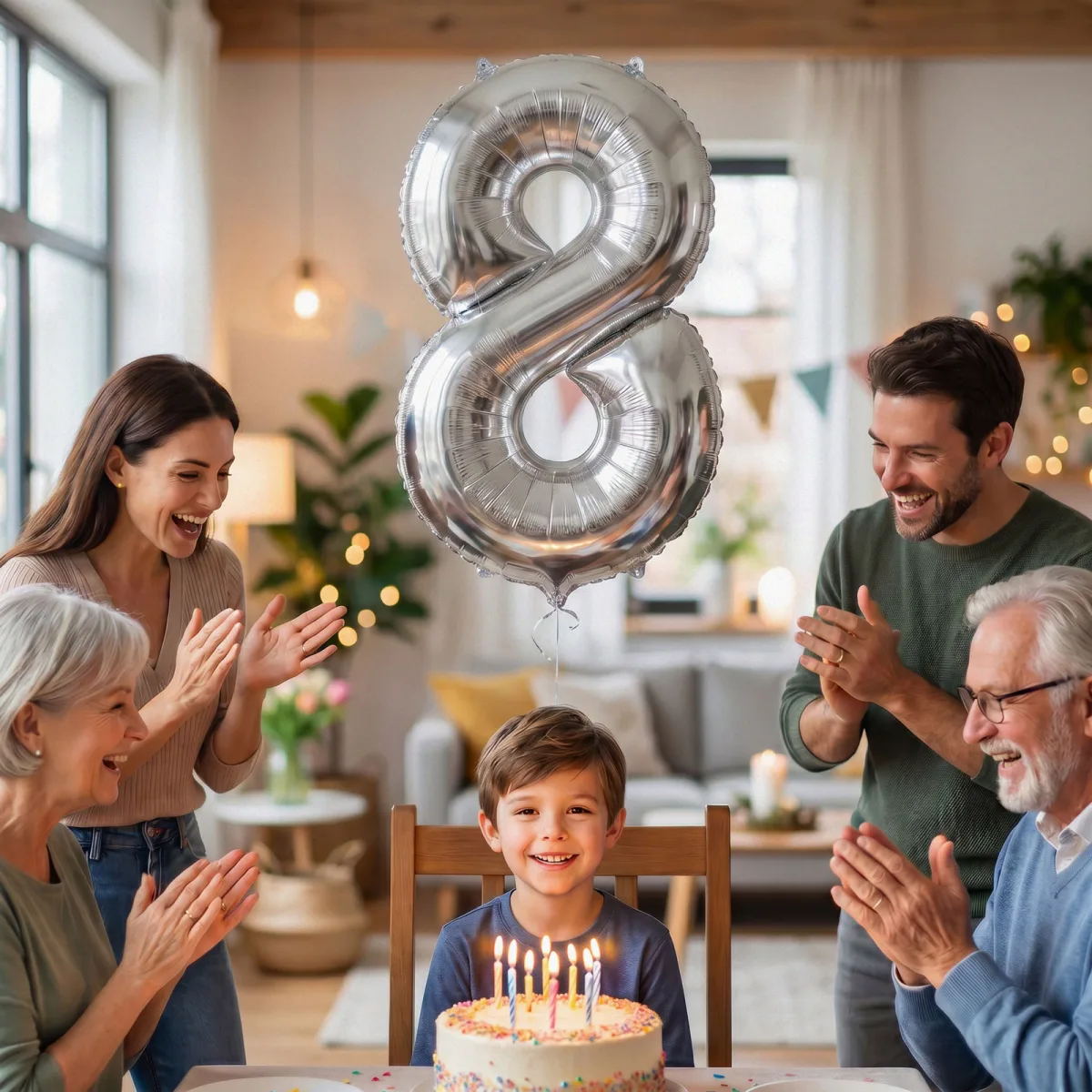 Balon folie cifra 3 argintiu, 40 inch, 78 x 50 cm, umflare cu aer sau heliu - imagine 2