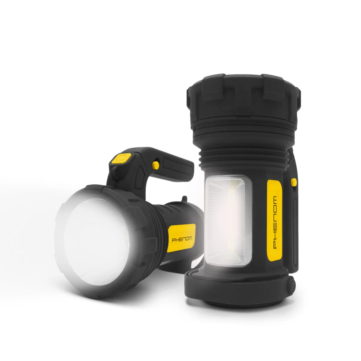 Lampa lucru LED COB 220 lumeni, maner rotativ 360, baterii incluse, design ergonomic, lumina puternica