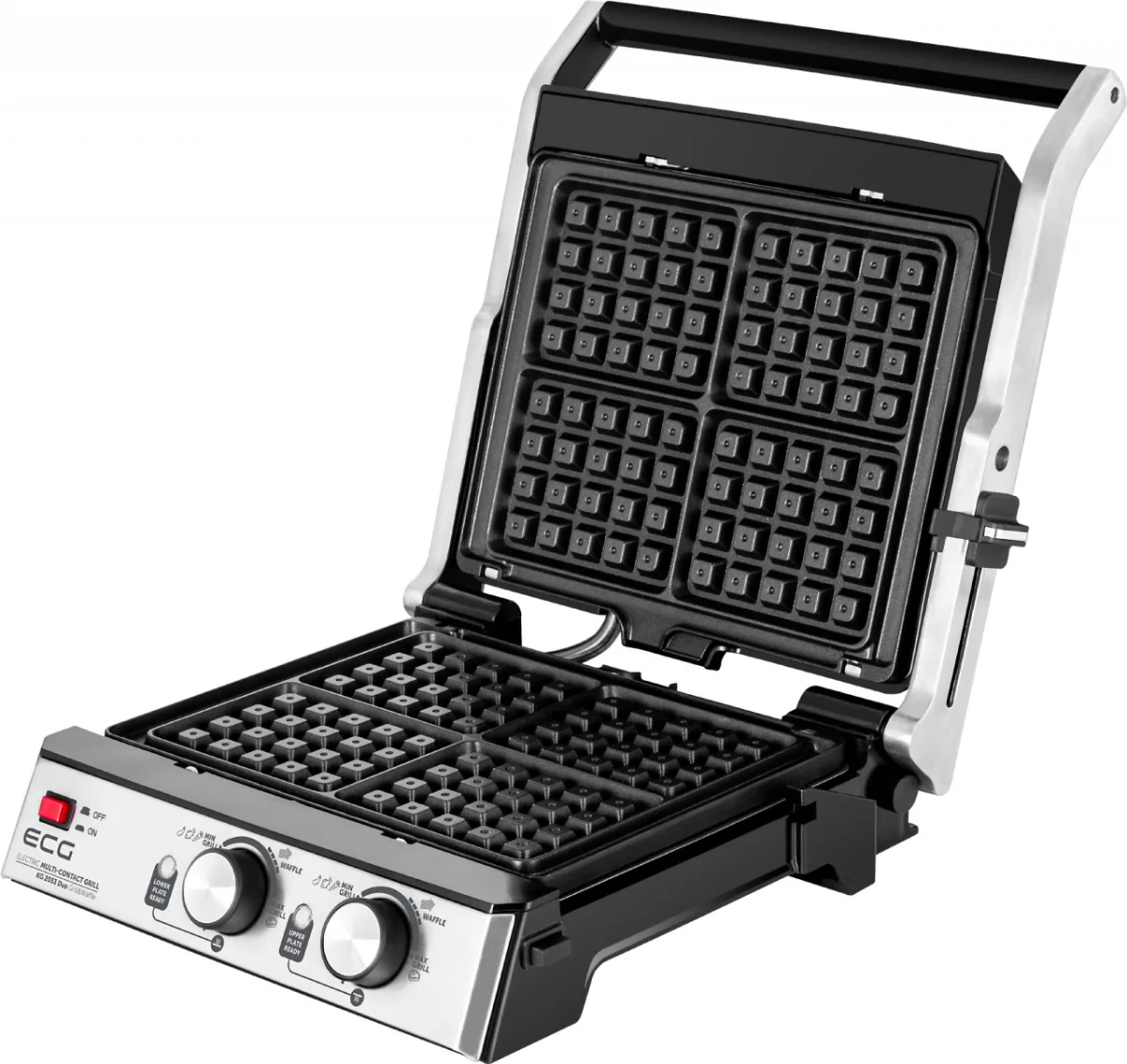 Grill si Vafe ECG KG 2033 DUO, 2000 W, 2 termostate independente - imagine 11