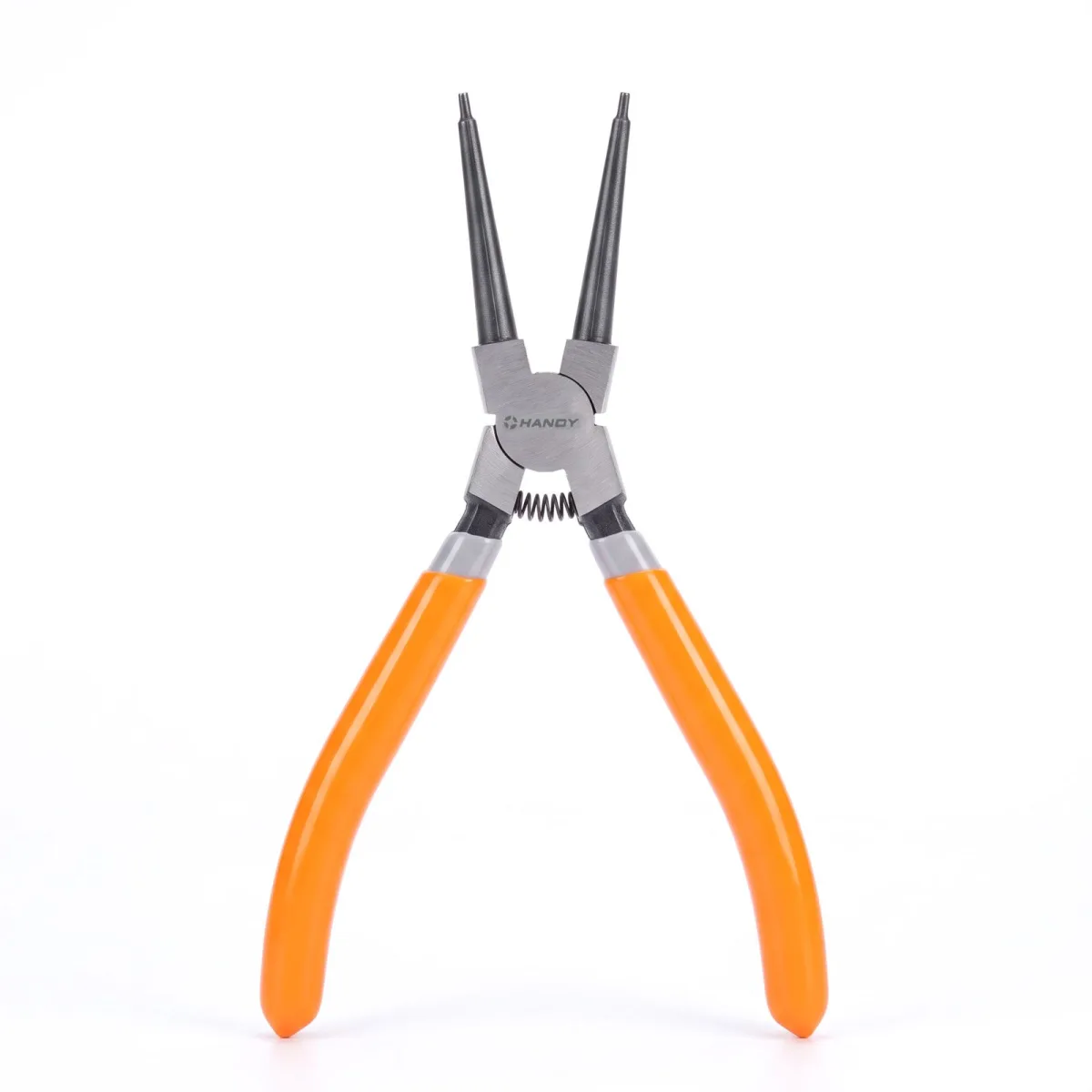 Cleste drept pentru sigurante Seeger interioare, varf 2 x 4 mm, otel, lungime 17 cm