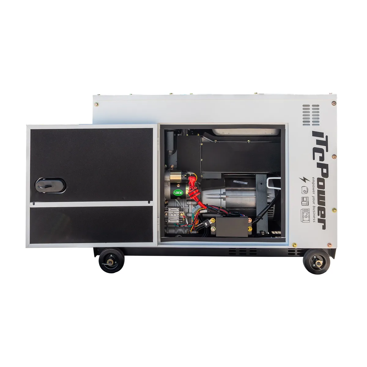 Generator diesel monofazat ITC Power DG8500SE, 6,3 kW, insonorizat, pregatit ATS - imagine 14