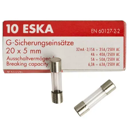 Siguranta fuzibila 500mA 5x20mm rapida ESKA
