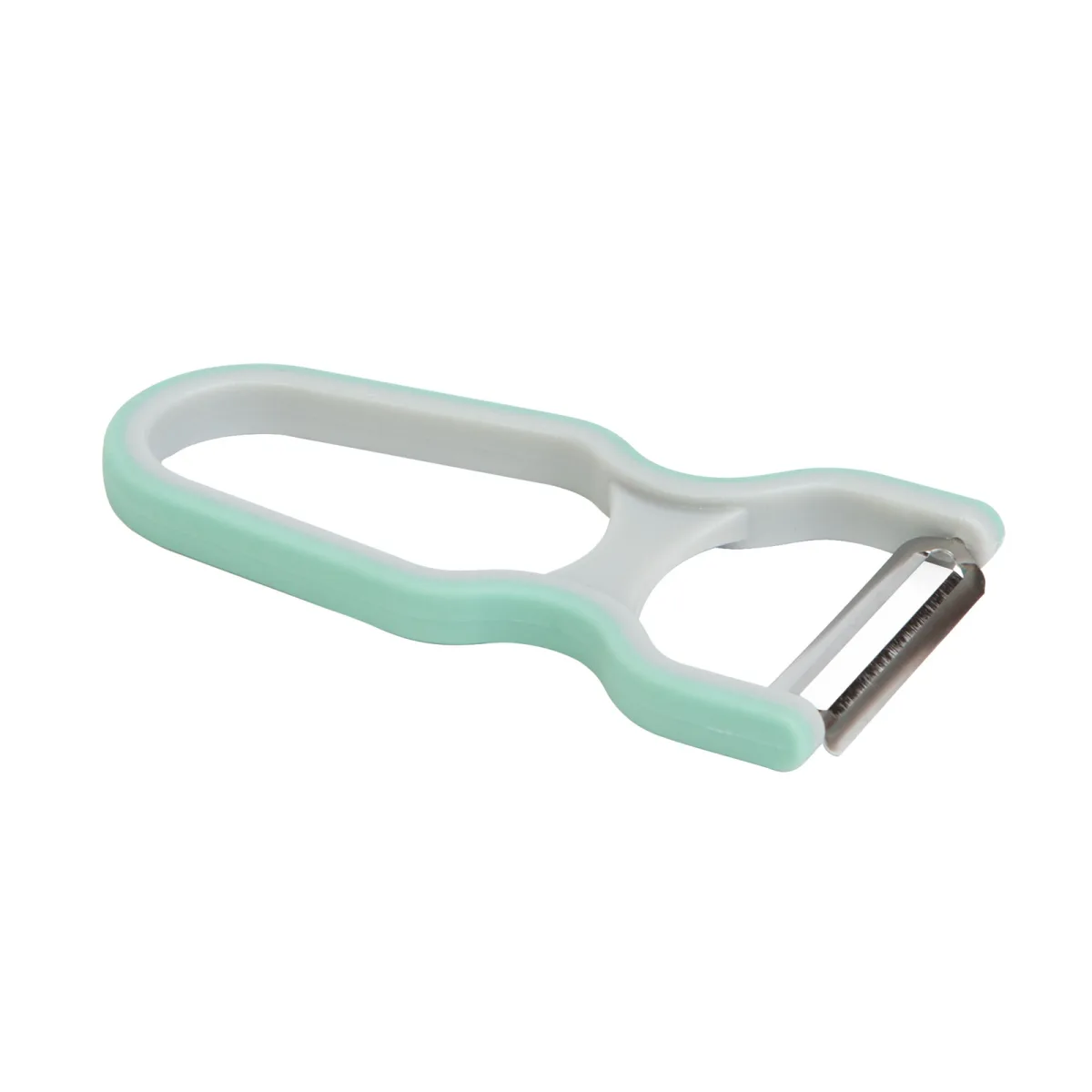 Curatator legume fructe, lama inox 40 mm, 12 cm, maner ergonomic, decojire rapida, gri - imagine 3