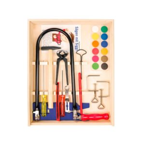 Pebaro 429S, trusa traforaj cu masa de taiere in cutie de lemn