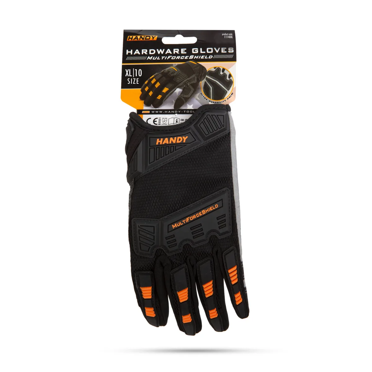 Manusi protectie XL cu insertii PVC si varfuri tactile, palma intarita, standard EN388 2131XP - imagine 5