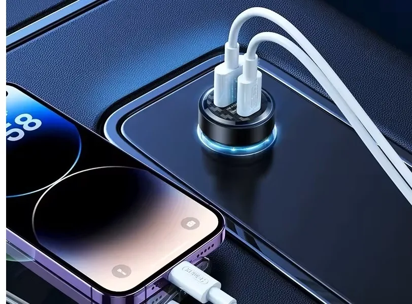 Incarcator auto rapid REMAX RCC338, PD+QC, 1 port USB-C, 1 port USB-A - imagine 4