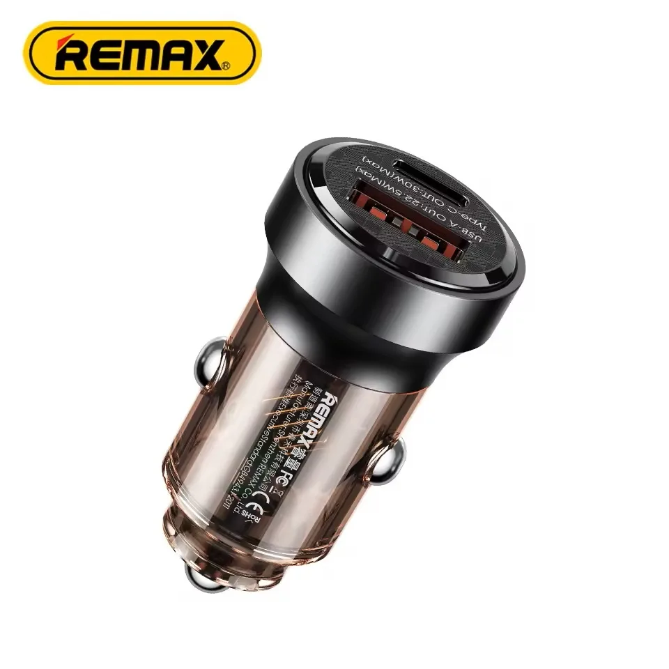 Incarcator auto rapid REMAX RCC338, PD+QC, 1 port USB-C, 1 port USB-A - imagine 7
