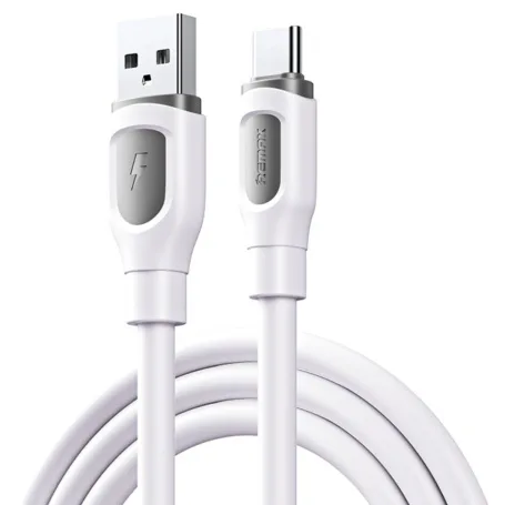 Cablu de date cu incarcare rapida REMAX RC-C113, 3A, USB-A la USB-C, 1 metru, alb