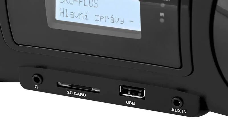 Radio FM cu CD și Bluetooth GoGEN CDM 425 BTDAB, 25 W, MP3, USB, card SD, telecomanda, negru/argintiu - imagine 2