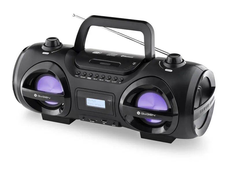 Radio FM cu CD și Bluetooth GoGEN CDM 425 BTDAB, 25 W, MP3, USB, card SD, telecomanda, negru/argintiu - imagine 4