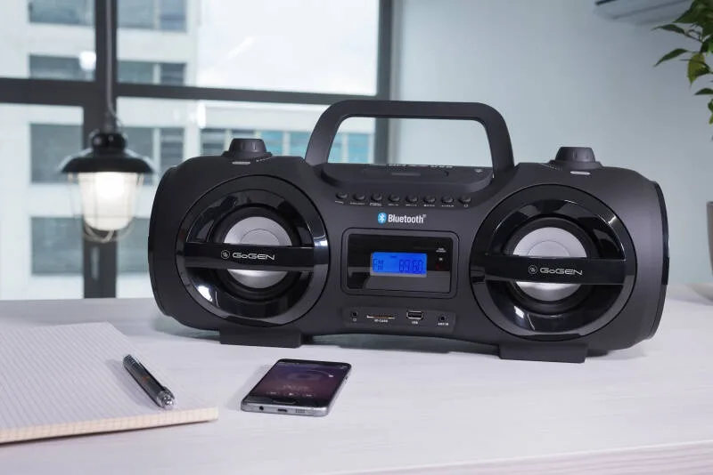 Radio FM cu CD și Bluetooth GoGEN CDM 425 BTDAB, 25 W, MP3, USB, card SD, telecomanda, negru/argintiu - imagine 11