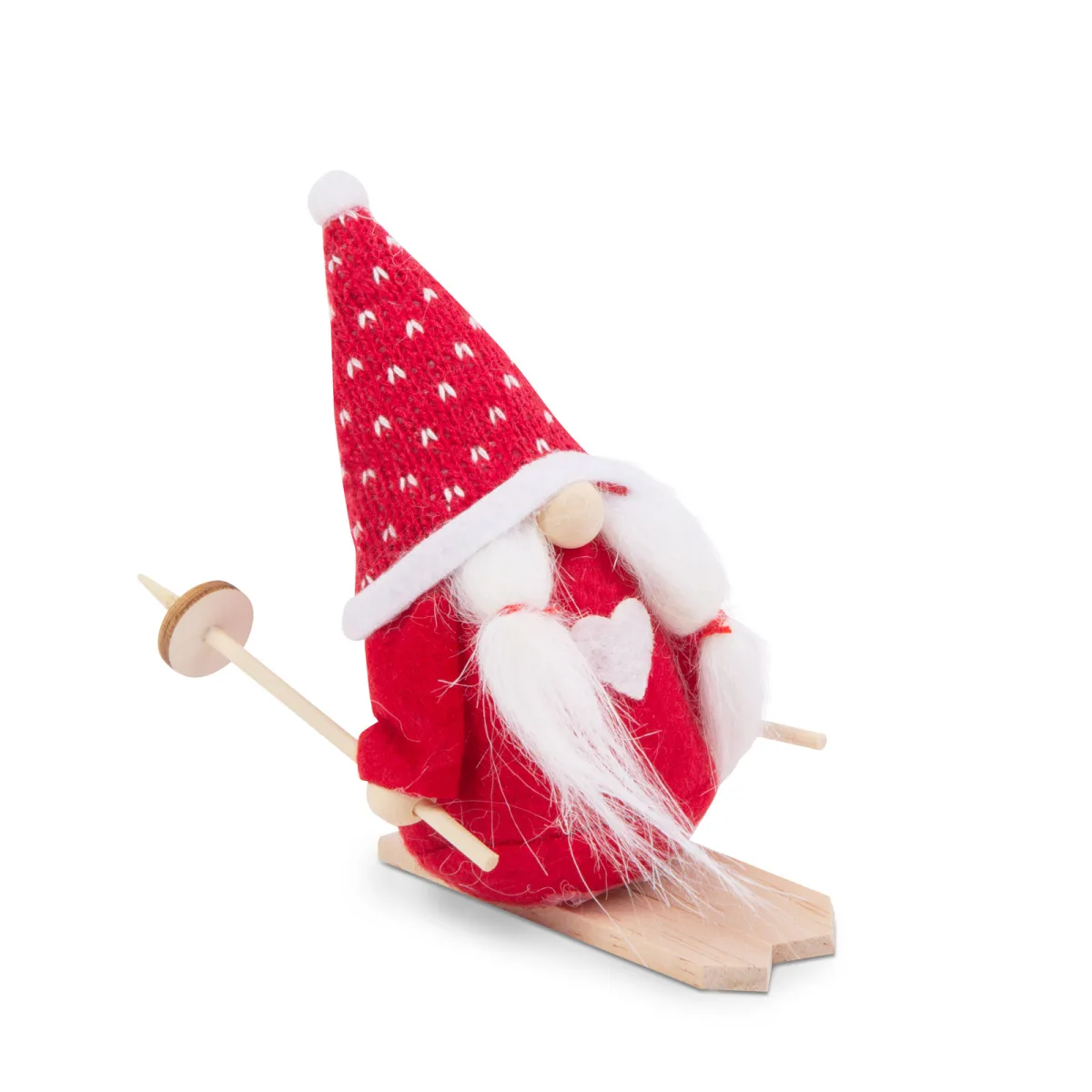 Decoratiune Craciun elf scandinav 15 cm, figurina textila, 2 modele - imagine 3
