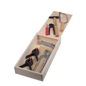 Pebaro 460, Trusa de unelte de calitate, ambalate in cutie de lemn, 16 piese