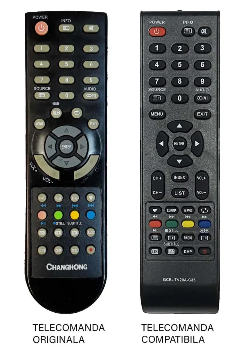 Telecomanda inlocuitoare TV Chanchong LCD compatibil cu originalul (28-1)