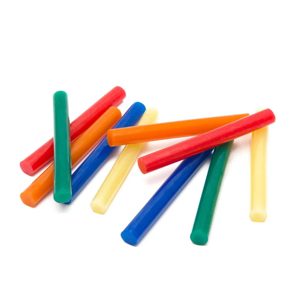 Lipici stick 11 mm colorat pentru pistol de lipit, plastic/papetarie/lemn, 100 mm, 10 buc/pachet