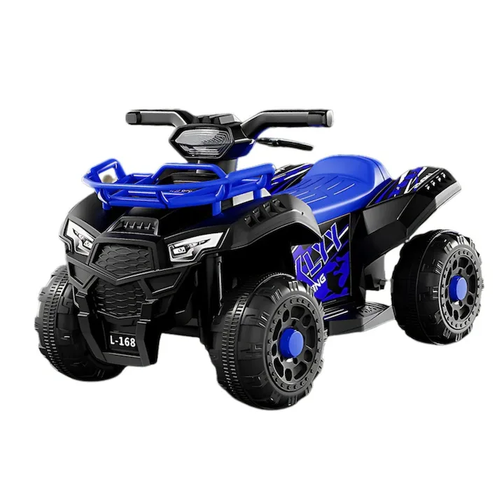 ATV Electric MACVI® pentru Copii cu Motor 6V si Baterie Reincarcabila, Potrivit 18-36 Luni, Control Simplu si Siguranta Sporita, Albastru