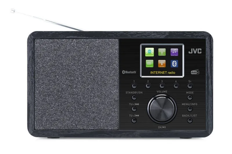 Internet radio JVC RA-E814B, 5W RMS, tuner DAB+/FM, Bluetooth, ecran color 2,4 inch, negru - imagine 3