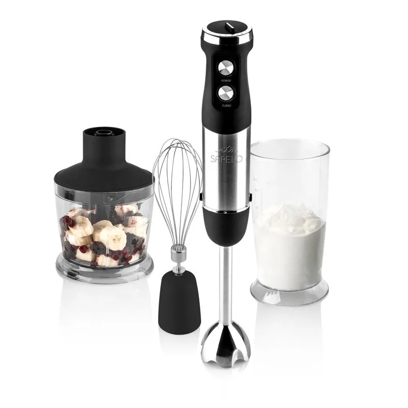 Blender de mana ETA Sapelo 3013, 800 W, 6 viteze + TURBO, lame otel inoxidabil - imagine 3