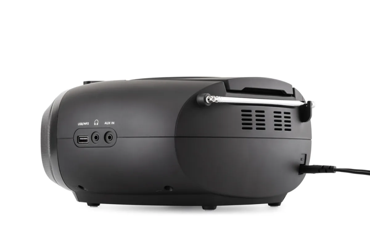 Radiocasetofon stereo cu CD JVC RC-E444B, 4W RMS, Bluetooth, USB, afisaj LCD, ceas, negru - imagine 8