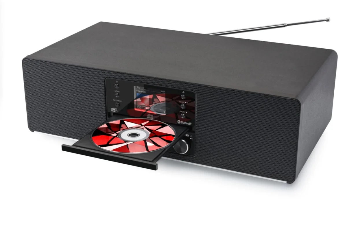 Sistem audio JVC ALL-IN-ONE RD-E984B, 2 x 25W, Radio internet, Tuner Digital Dab+/FM, Unitate CD, Bluetooth, Negru - imagine 4
