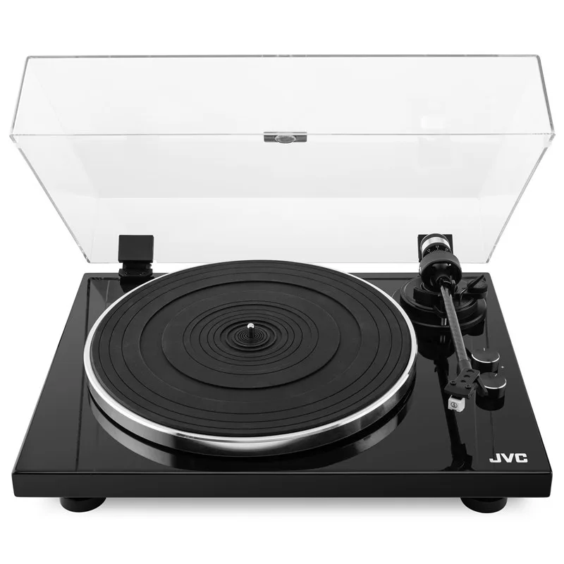Pick-up Hi-Fi cu ac JVC AL-E534B, Bluetooth, 2 viteze (33 si 45 rpm), platan aluminiu, iesire RCA, negru - imagine 3