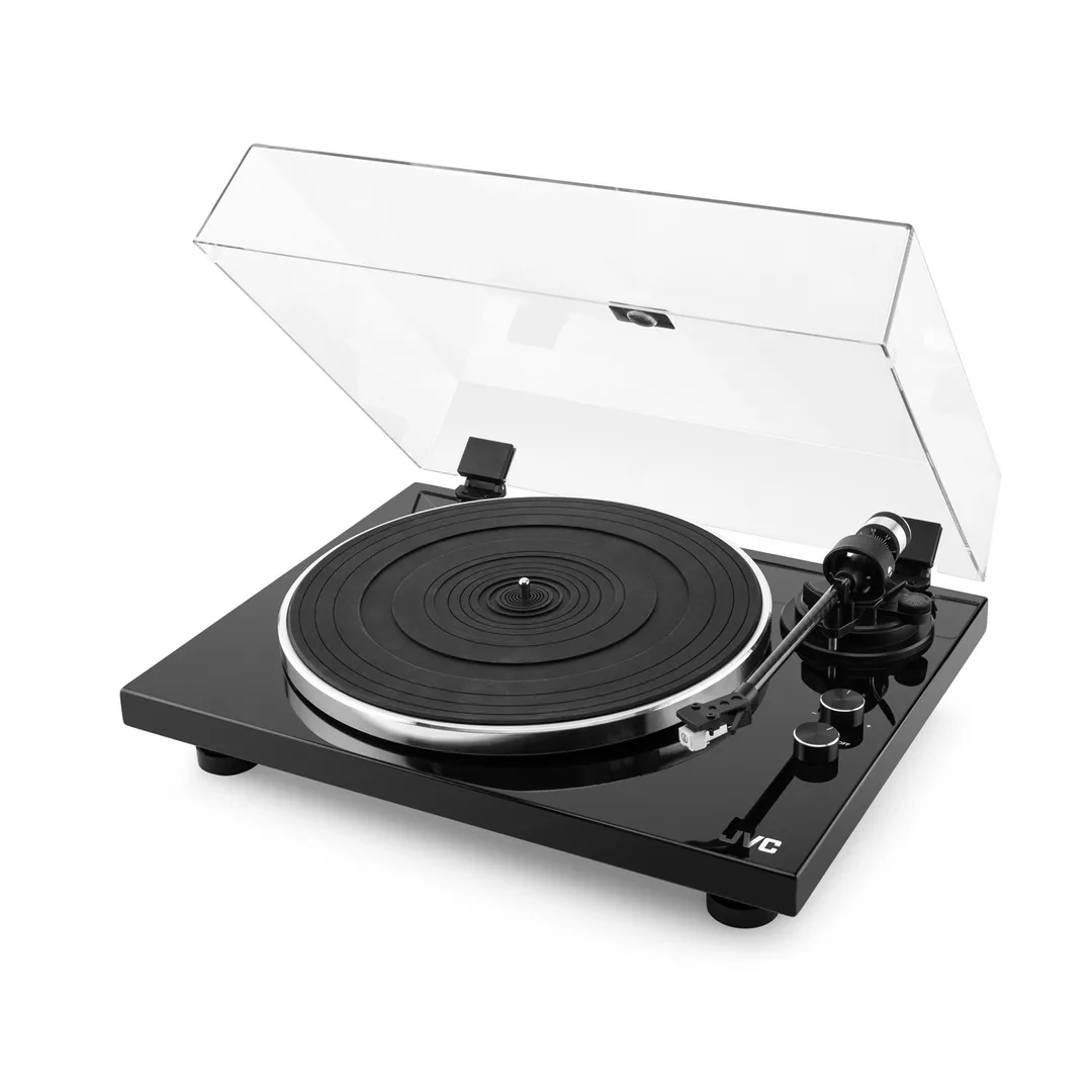 Pick-up Hi-Fi cu ac JVC AL-E534B, Bluetooth, 2 viteze (33 si 45 rpm), platan aluminiu, iesire RCA, negru - imagine 4