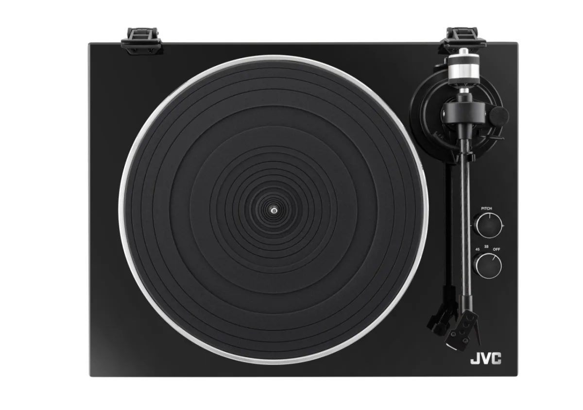 Pick-up Hi-Fi cu ac JVC AL-E534B, Bluetooth, 2 viteze (33 si 45 rpm), platan aluminiu, iesire RCA, negru - imagine 6