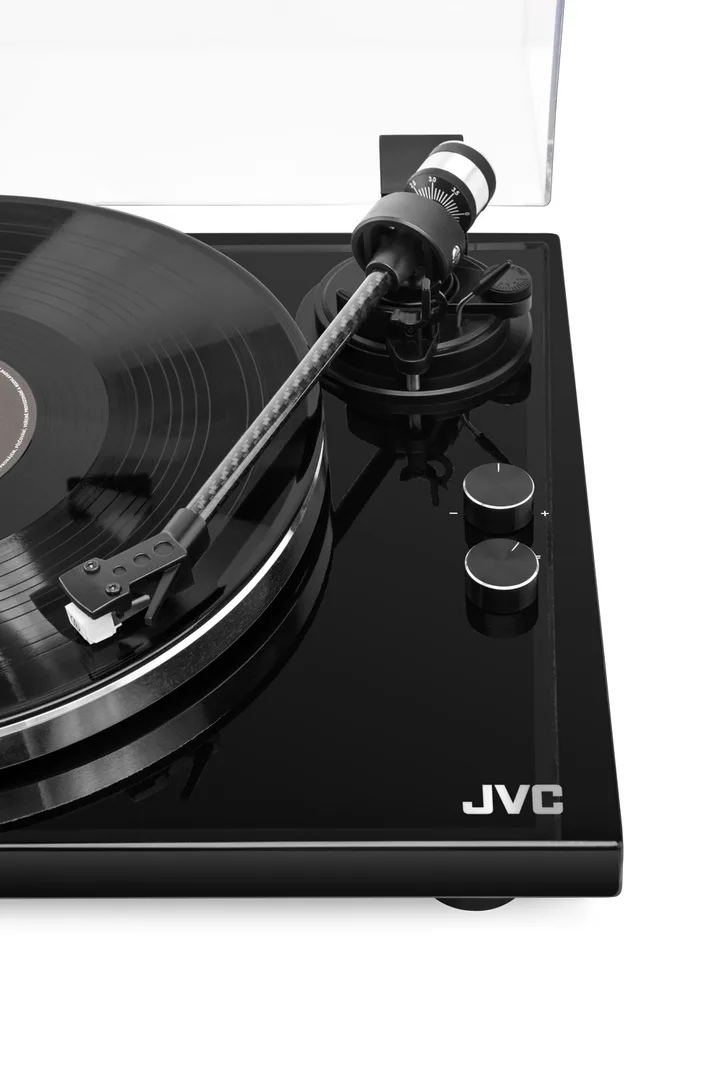 Pick-up Hi-Fi cu ac JVC AL-E534B, Bluetooth, 2 viteze (33 si 45 rpm), platan aluminiu, iesire RCA, negru - imagine 10